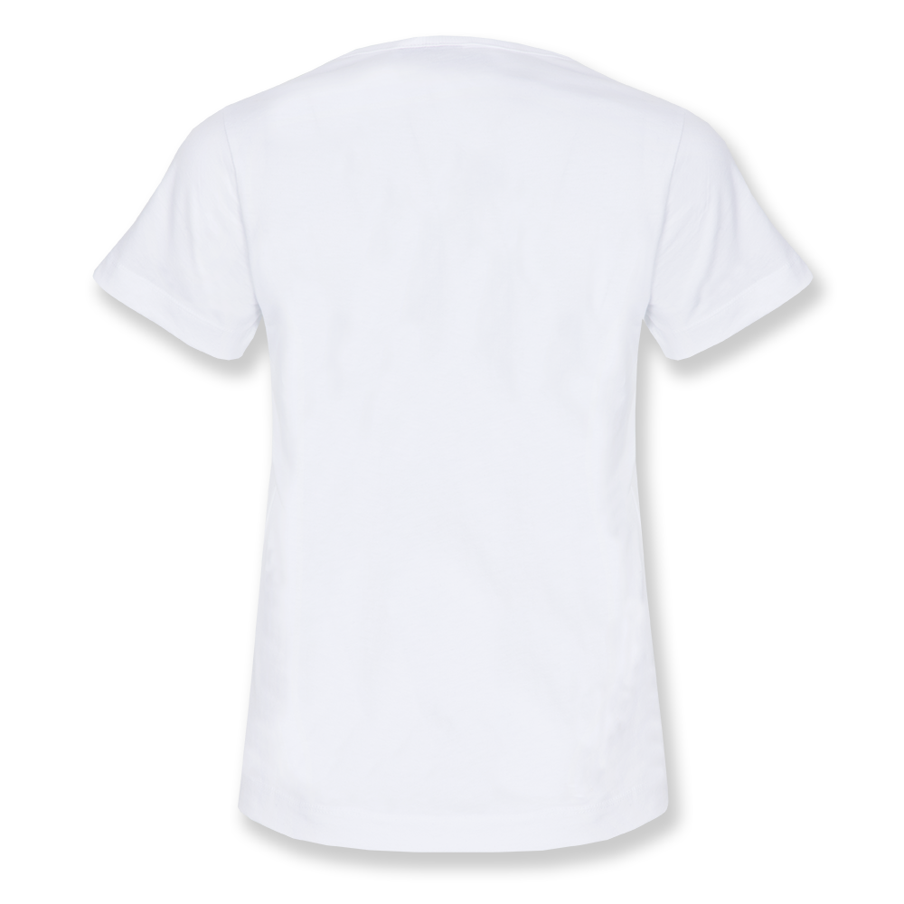 Women's White Basic Wordmark T-Shirt