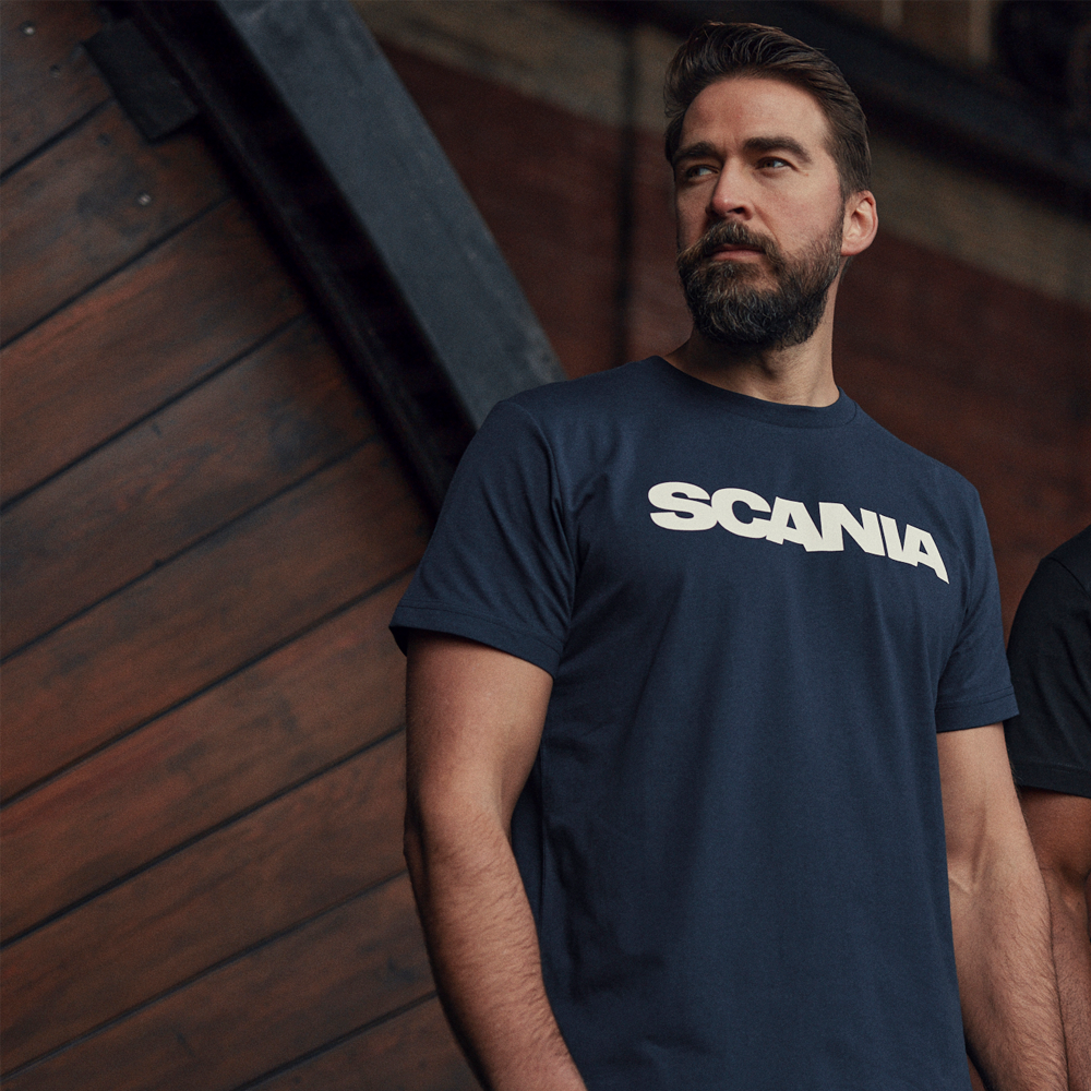 Men's Navy Basic Wordmark T-Shirt