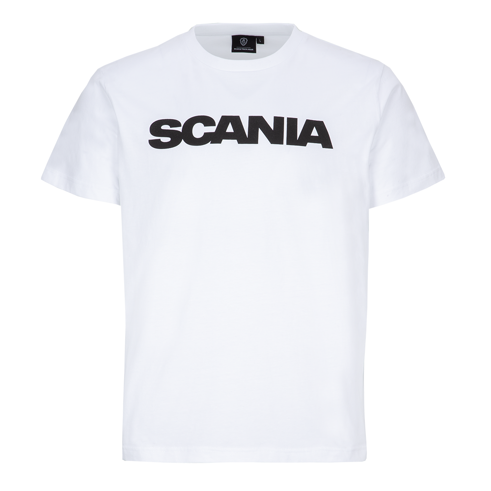 Men's White Basic Wordmark T-Shirt
