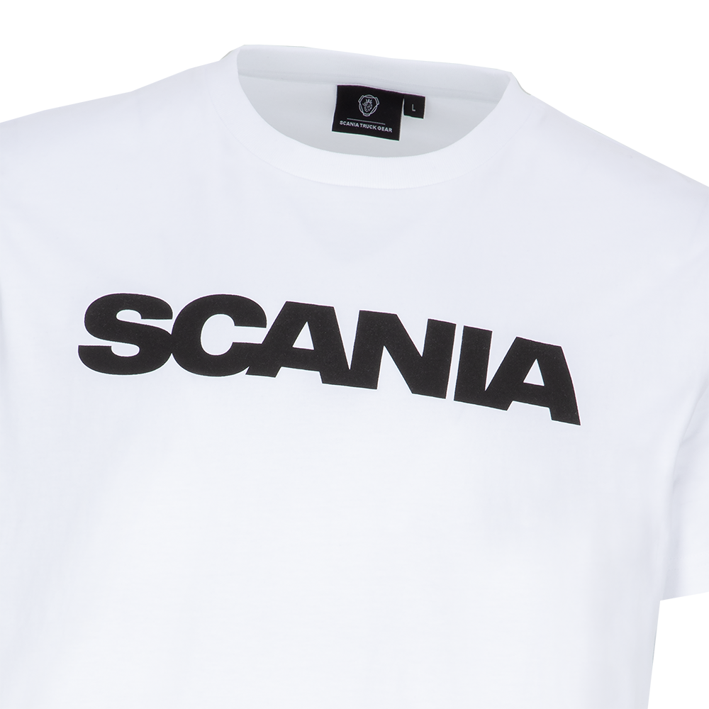 Men's White Basic Wordmark T-Shirt