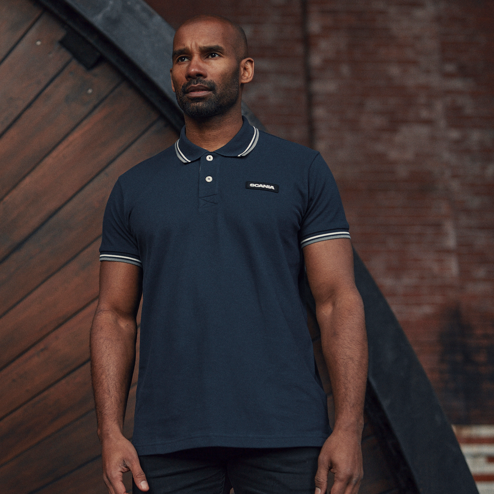 Men's Navy Classic Scania Pique