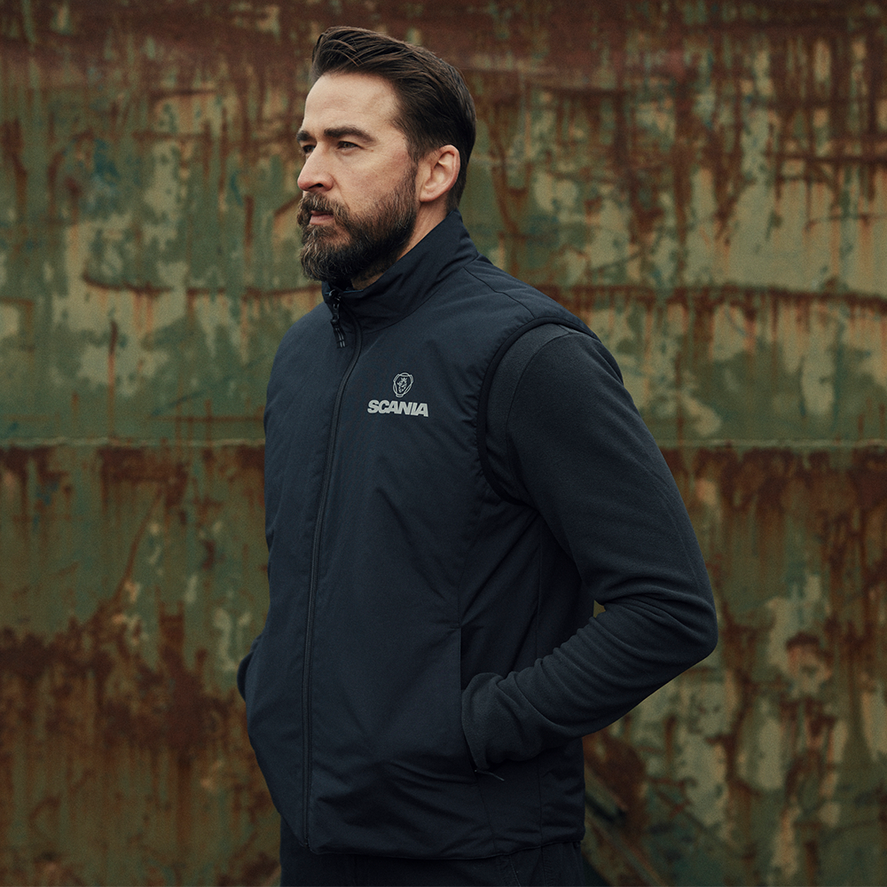 Men's Black Reverse Gilet