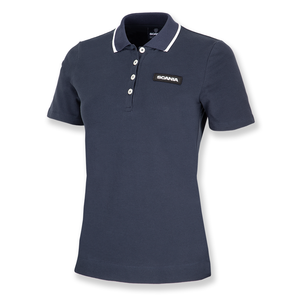 Women's Navy Classic Scania Pique