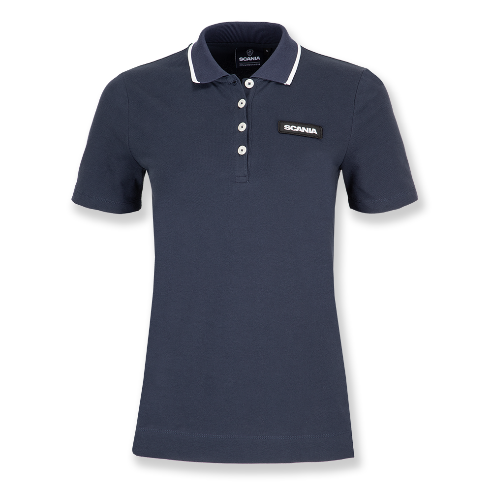 Women's Navy Classic Scania Pique