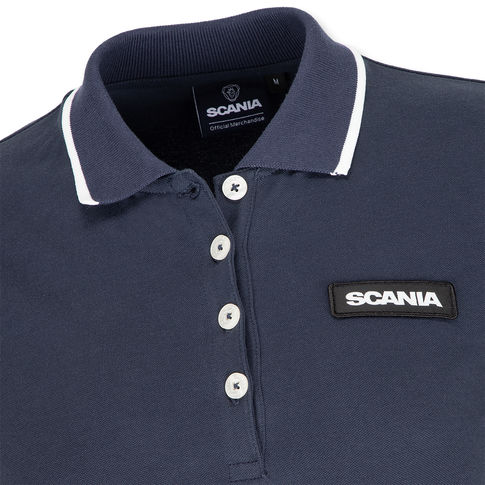 Women's Navy Classic Scania Pique