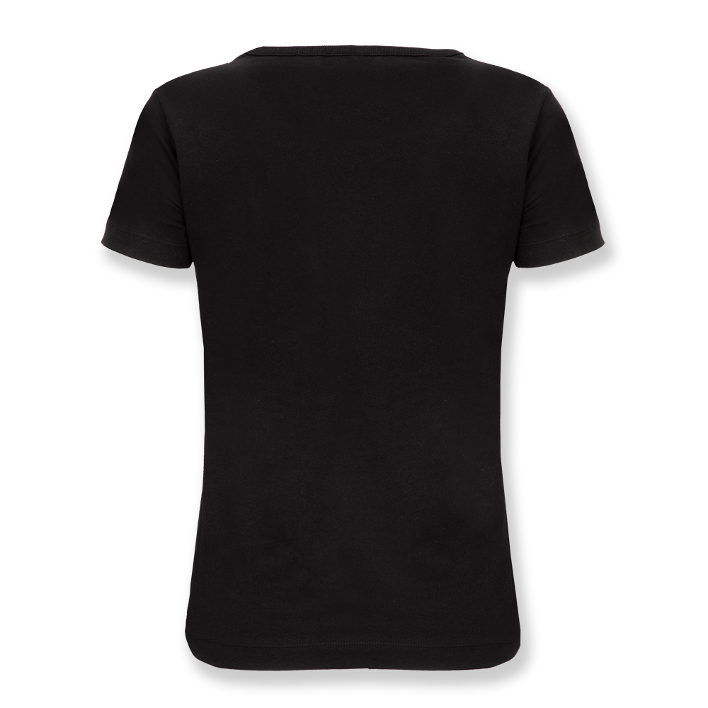 Women's Black Basic Wordmark T-Shirt
