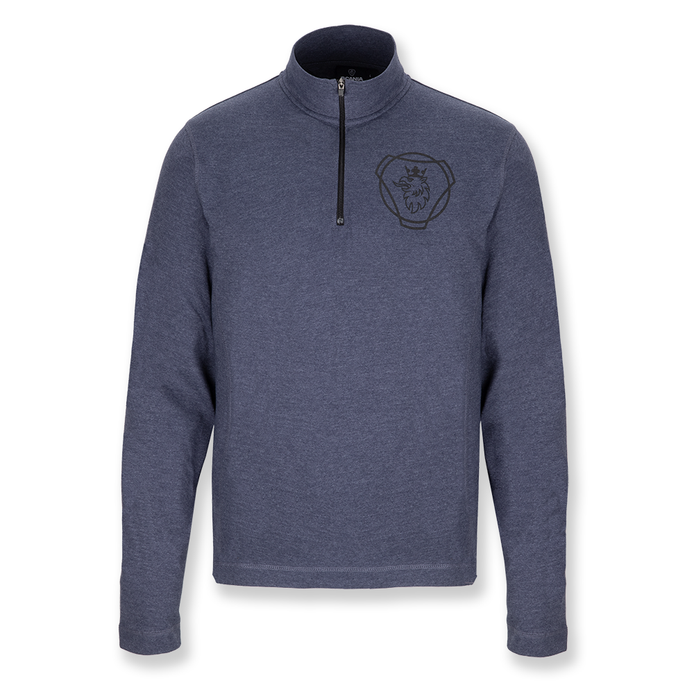 Men's 1/4 Zip Stripe Long Sleeve T-Shirt