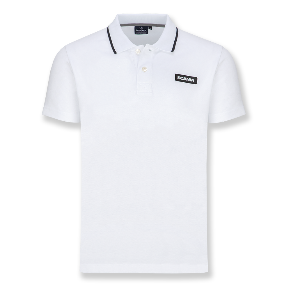 Men's Optical White Base Polo