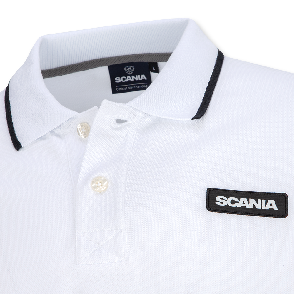 Men's Optical White Base Polo