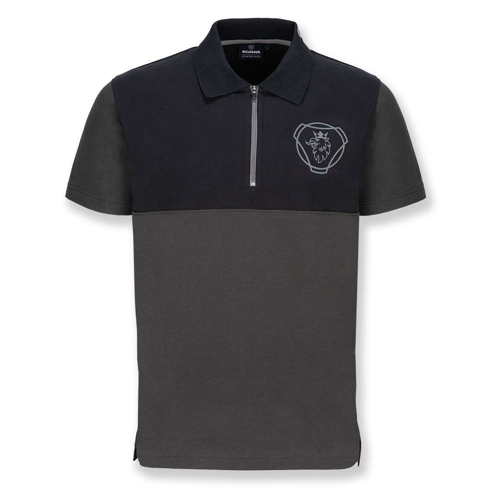 Men's Anthracite Duo 1/4 Zip Polo