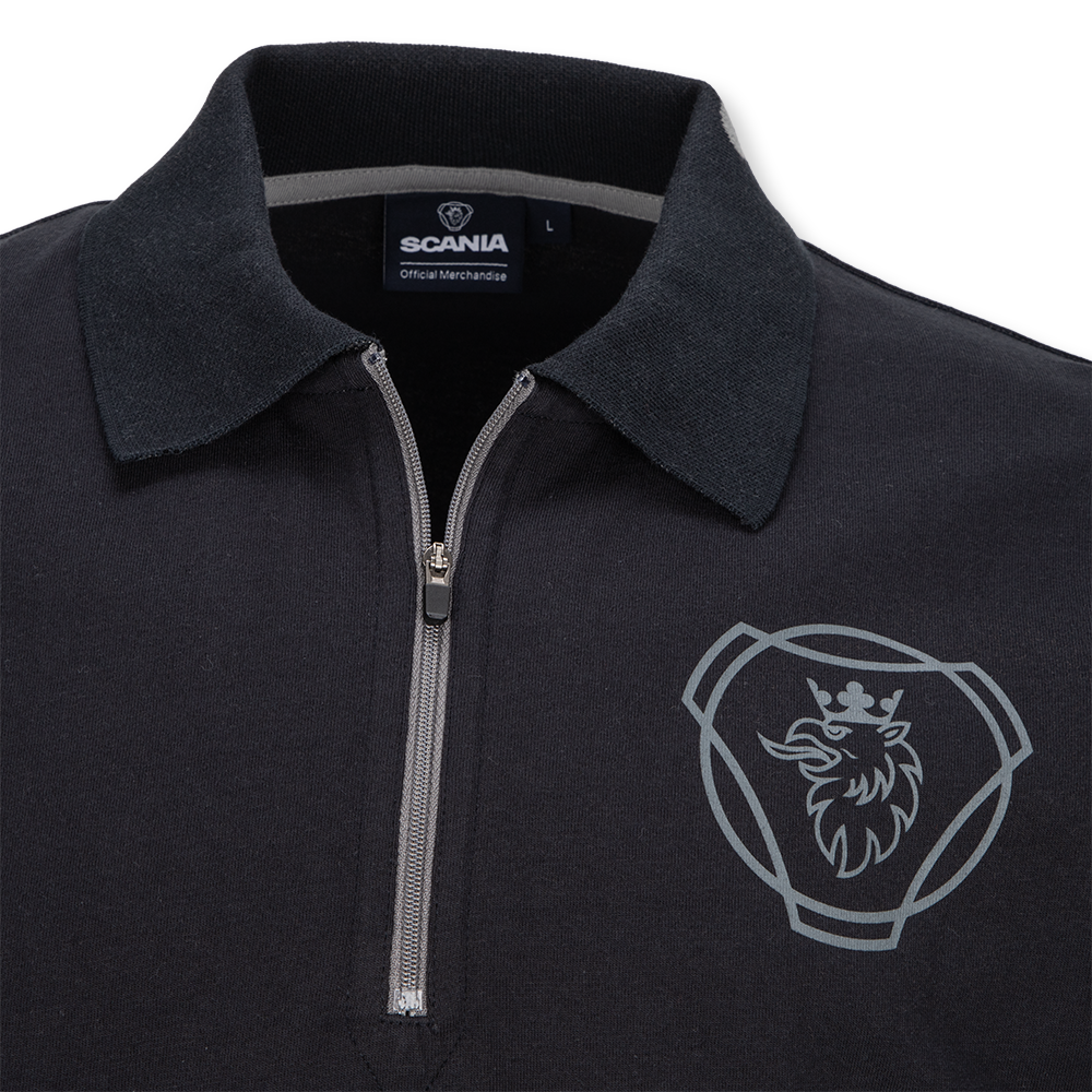 Men's Anthracite Duo 1/4 Zip Polo
