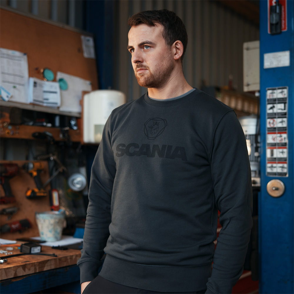 Men's Anthracite Crew Neck Sweatshirt