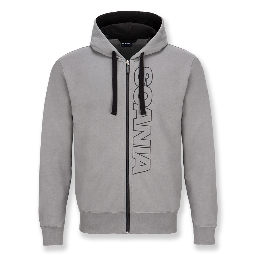 Men's Stone Grey Base Zip Hoodie