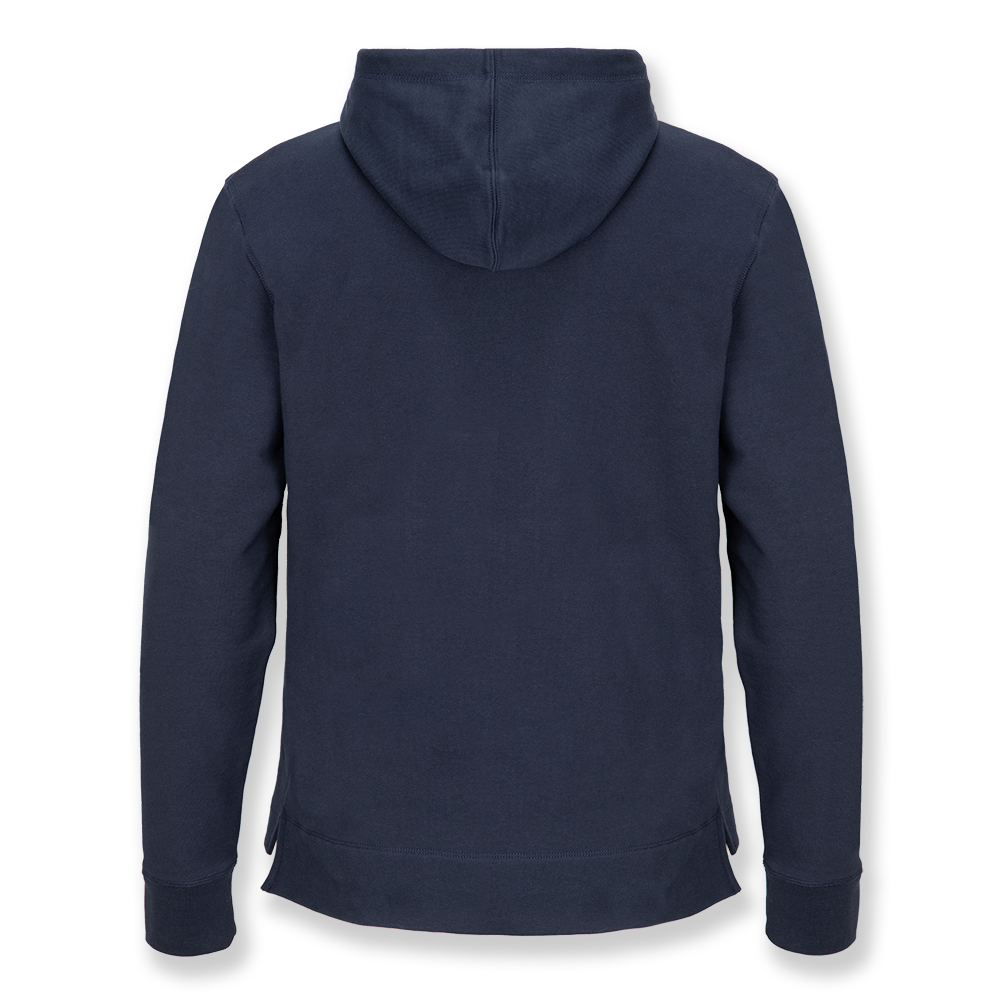 Men's Navy Striped Relaxed Hoodie