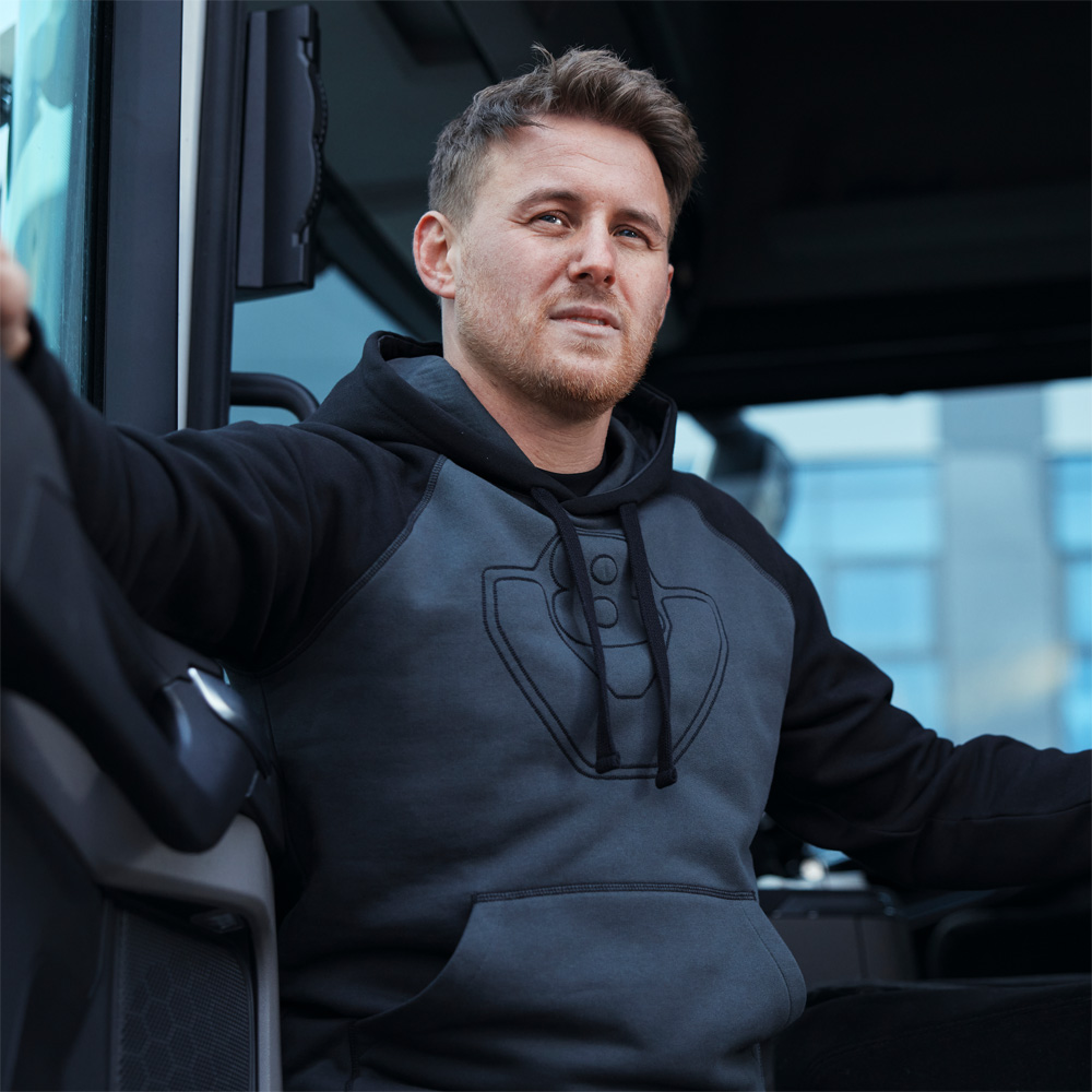 Men's Anthracite Duo V8 Hoodie