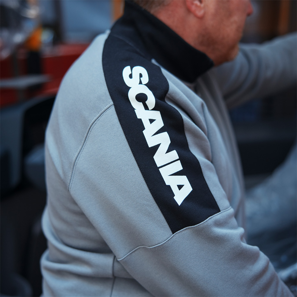 Men's Stone Grey SUPER Zip Sweatshirt