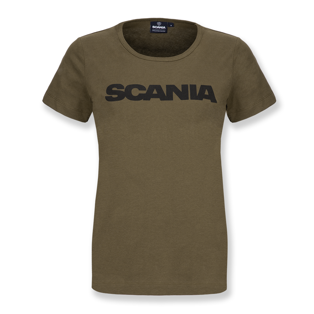 Women's Olive Basic Wordmark T-Shirt