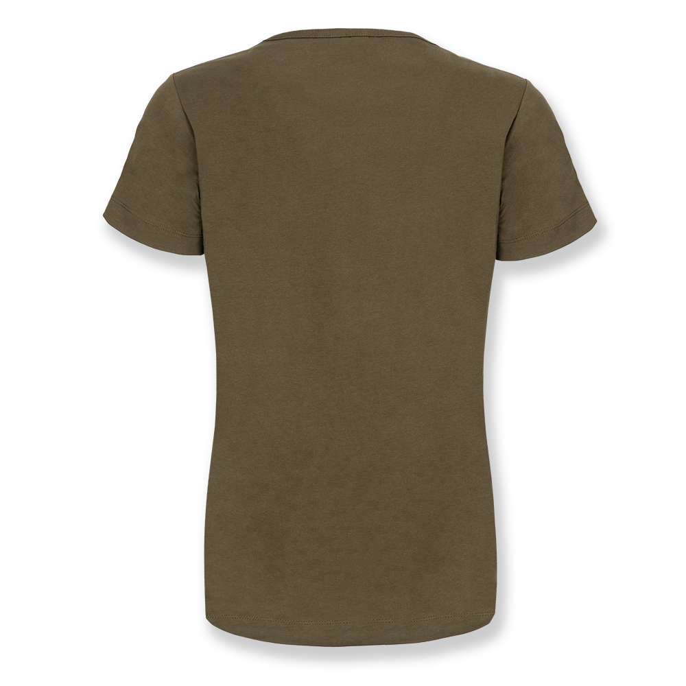 Women's Olive Basic Wordmark T-Shirt