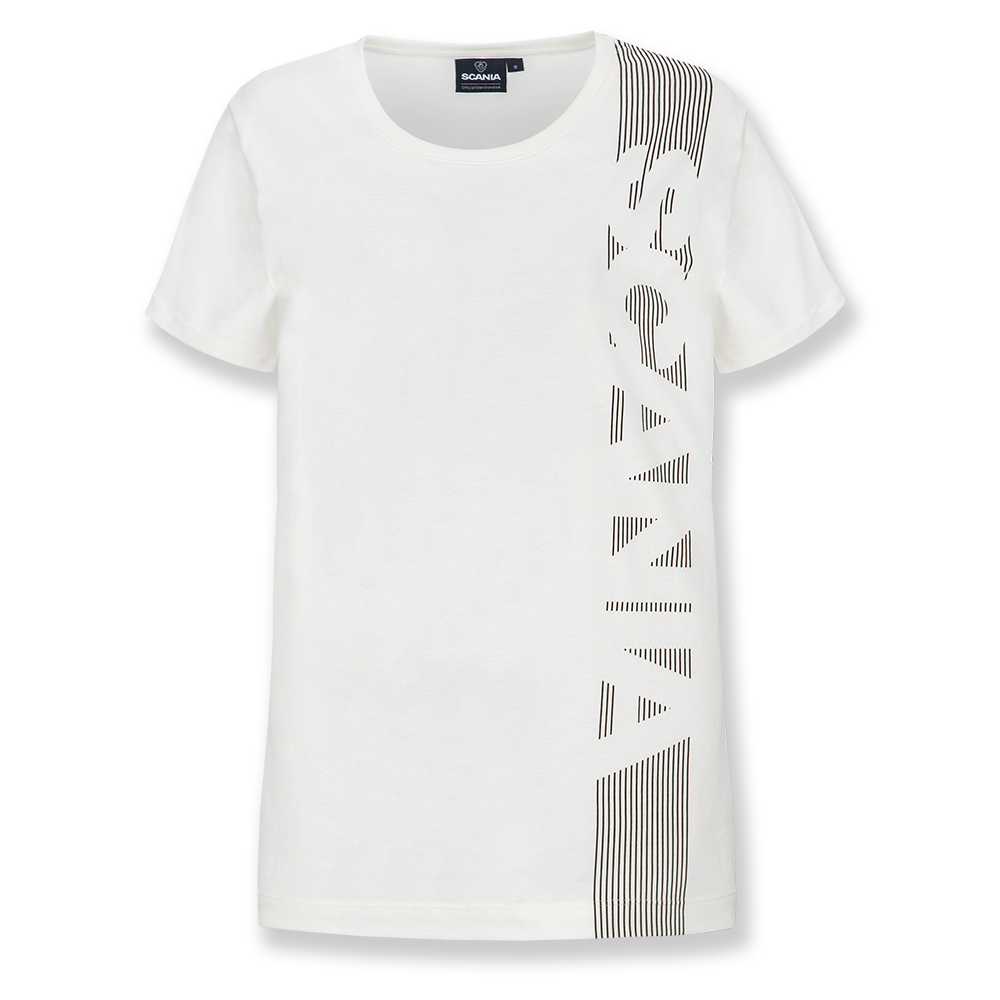 Women's Broken White V Stripe T-Shirt