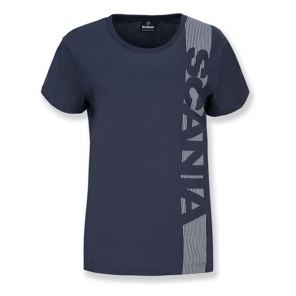 Women's Navy V Stripe T-Shirt