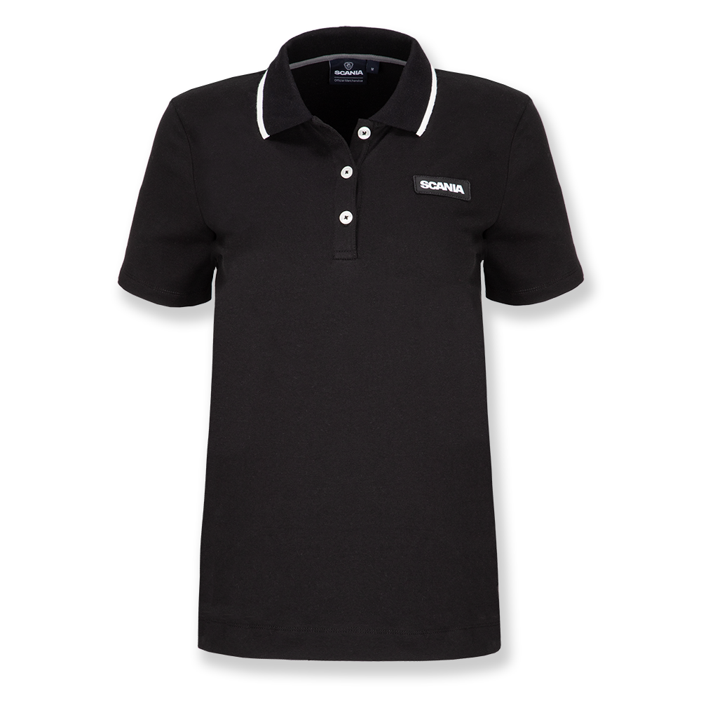 Women's Black Base Polo