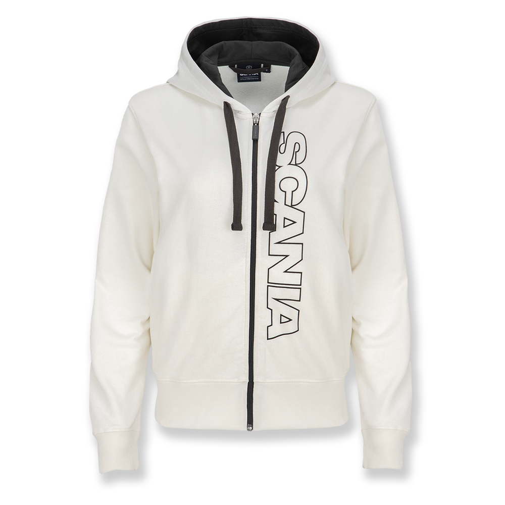 Women's Broken White Base Zip Hoodie