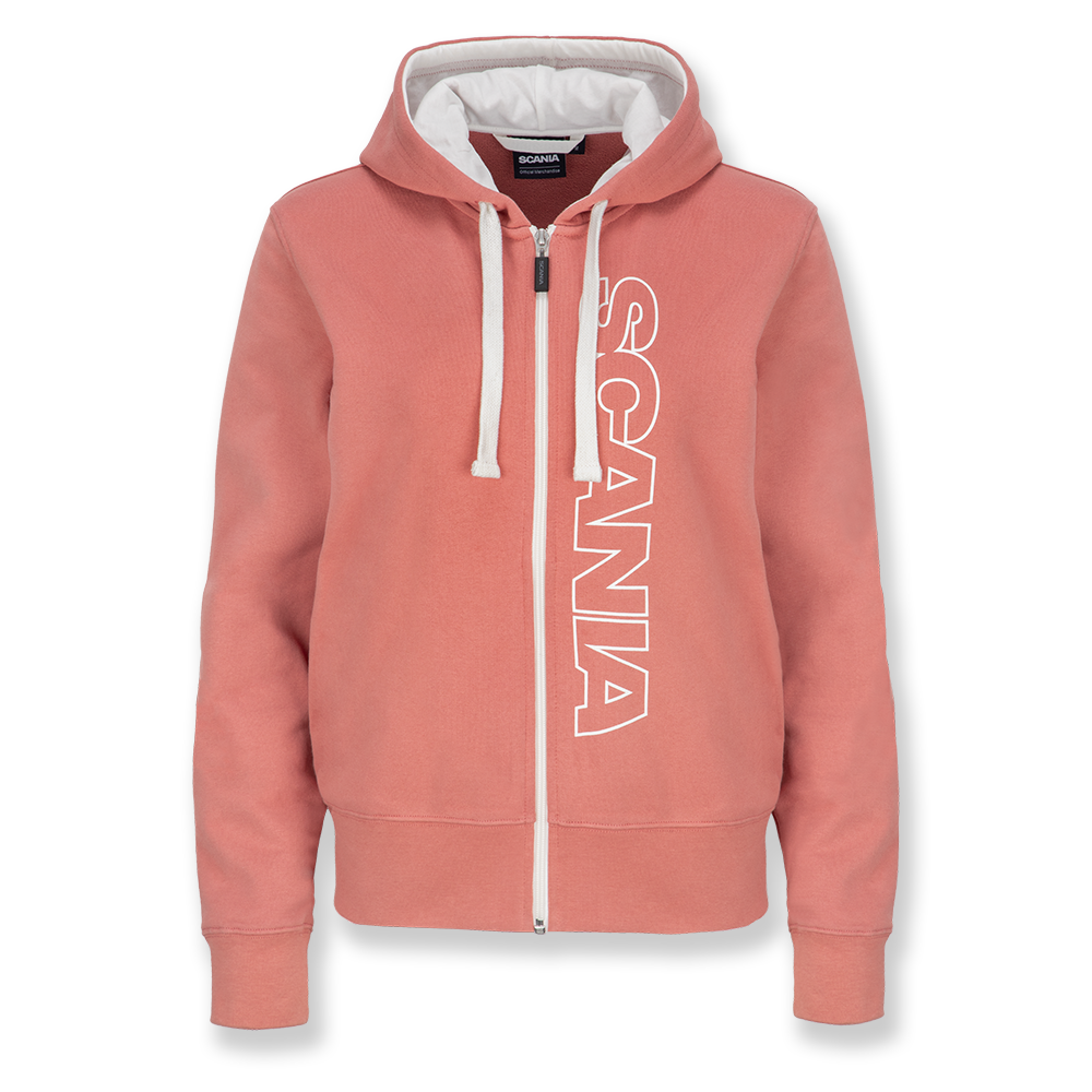 Women's Dusty Pink Base Zip Hoodie