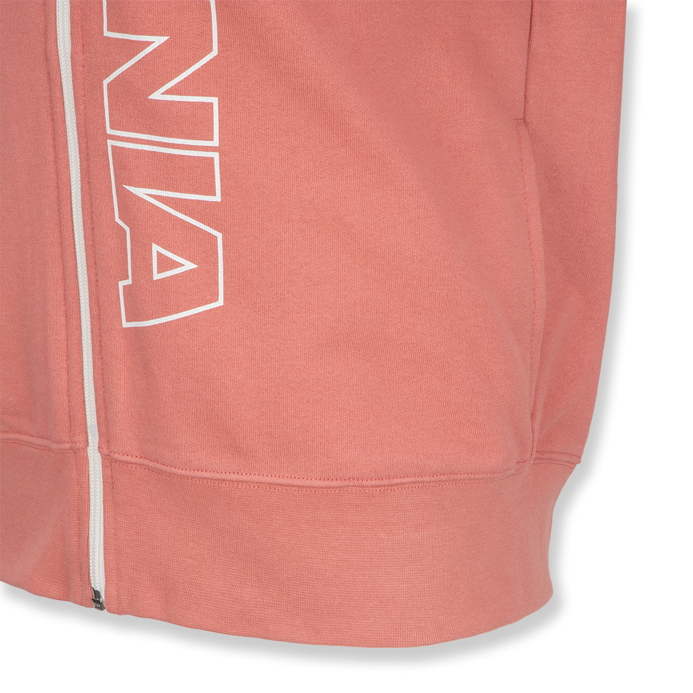 Women's Dusty Pink Base Zip Hoodie
