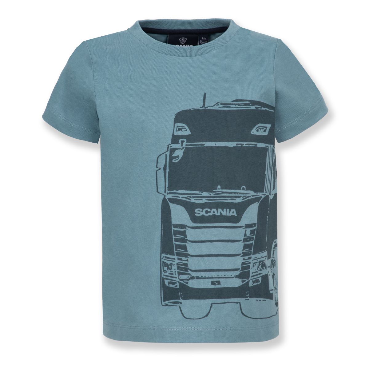 Hellblaues LKW T-Shirt für Kinder