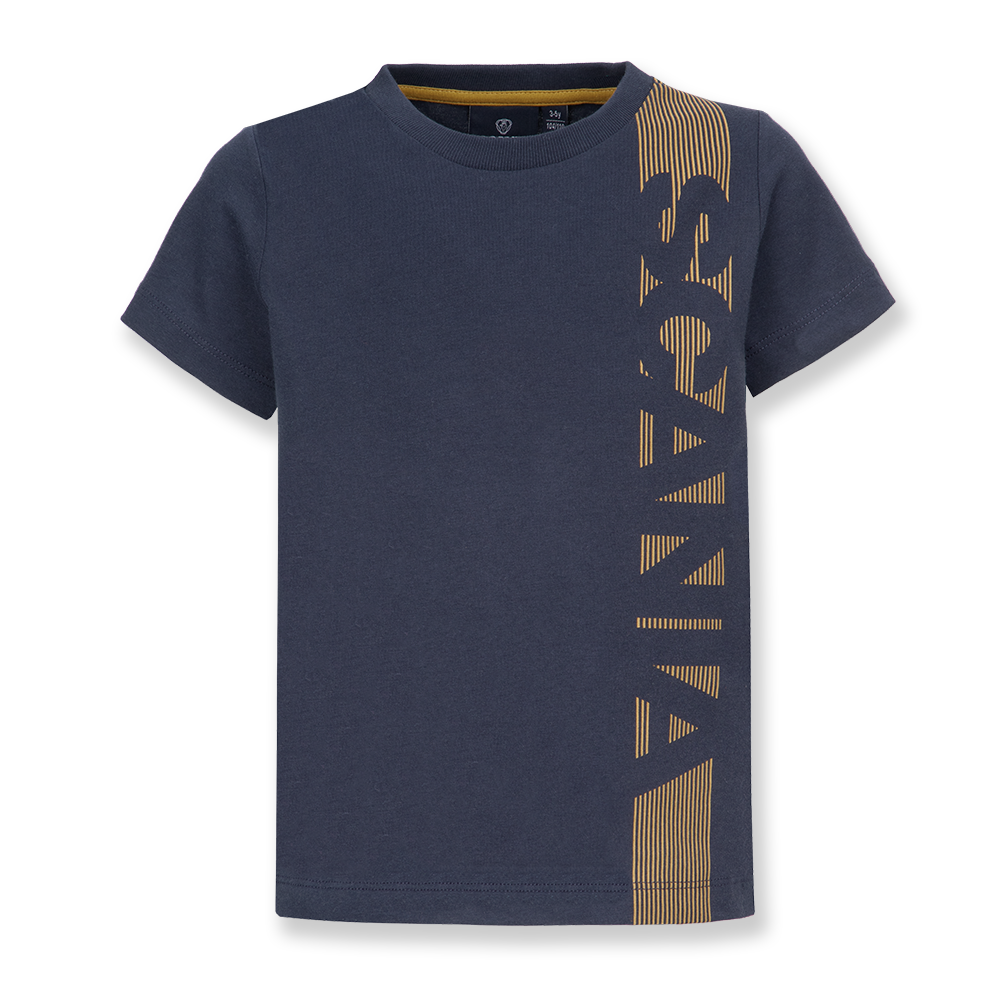 Kids Navy V Stripe T-Shirt