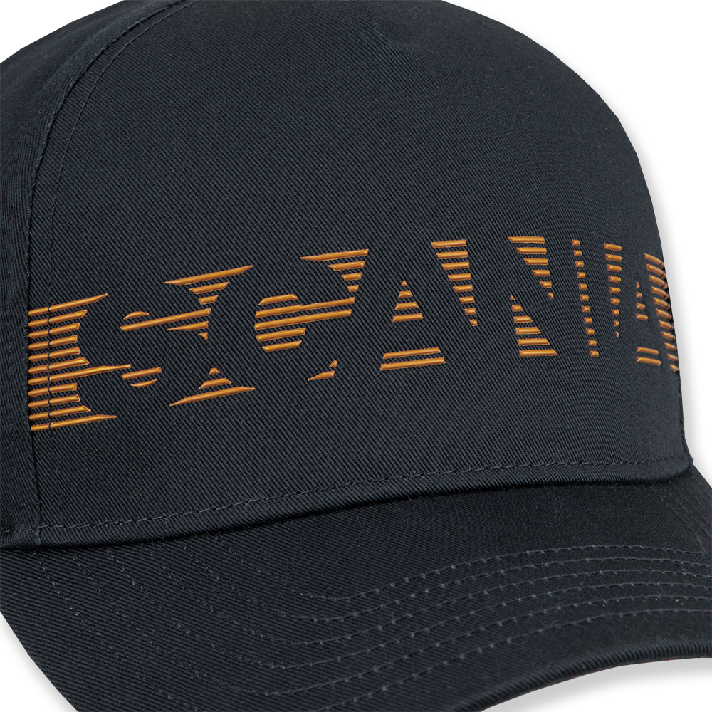 Striped Wordmark Baseball Cap