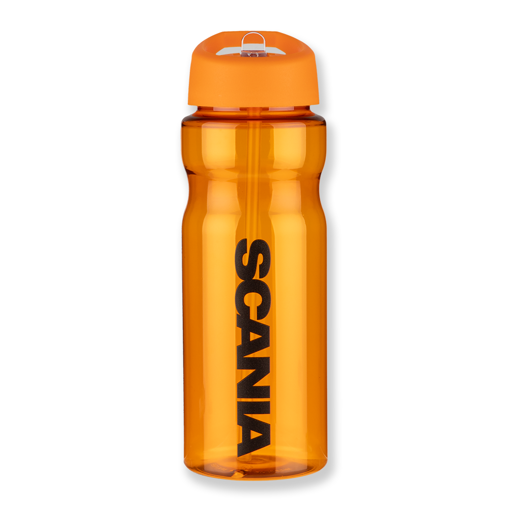Orange Straw Bottle