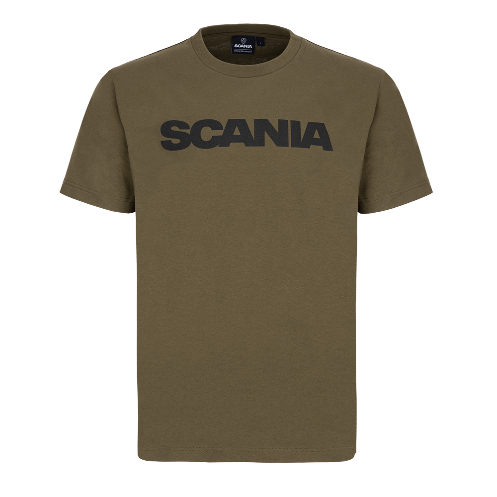 Men's Olive Basic Wordmark T-Shirt