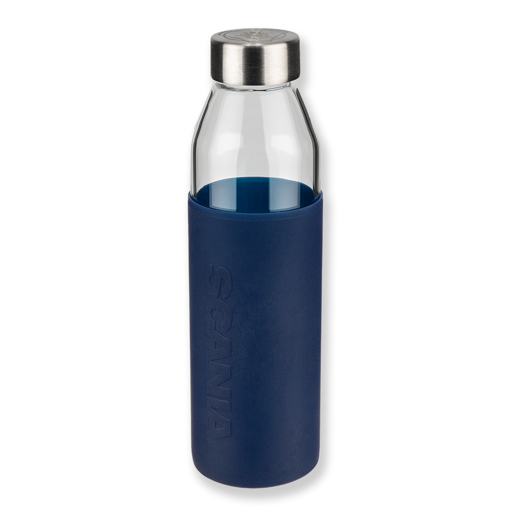Navy Glass Bottle