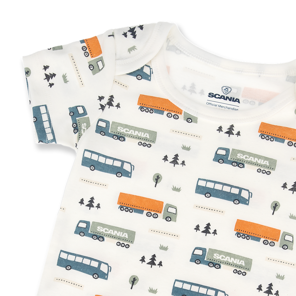 Baby Truck and Bus Bodysuit