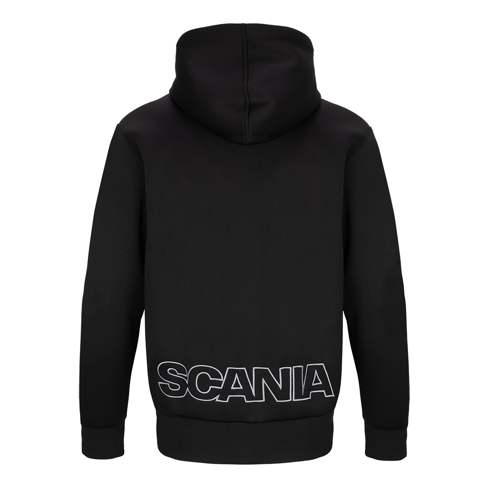 Men's Black Heavy Zip Hoodie