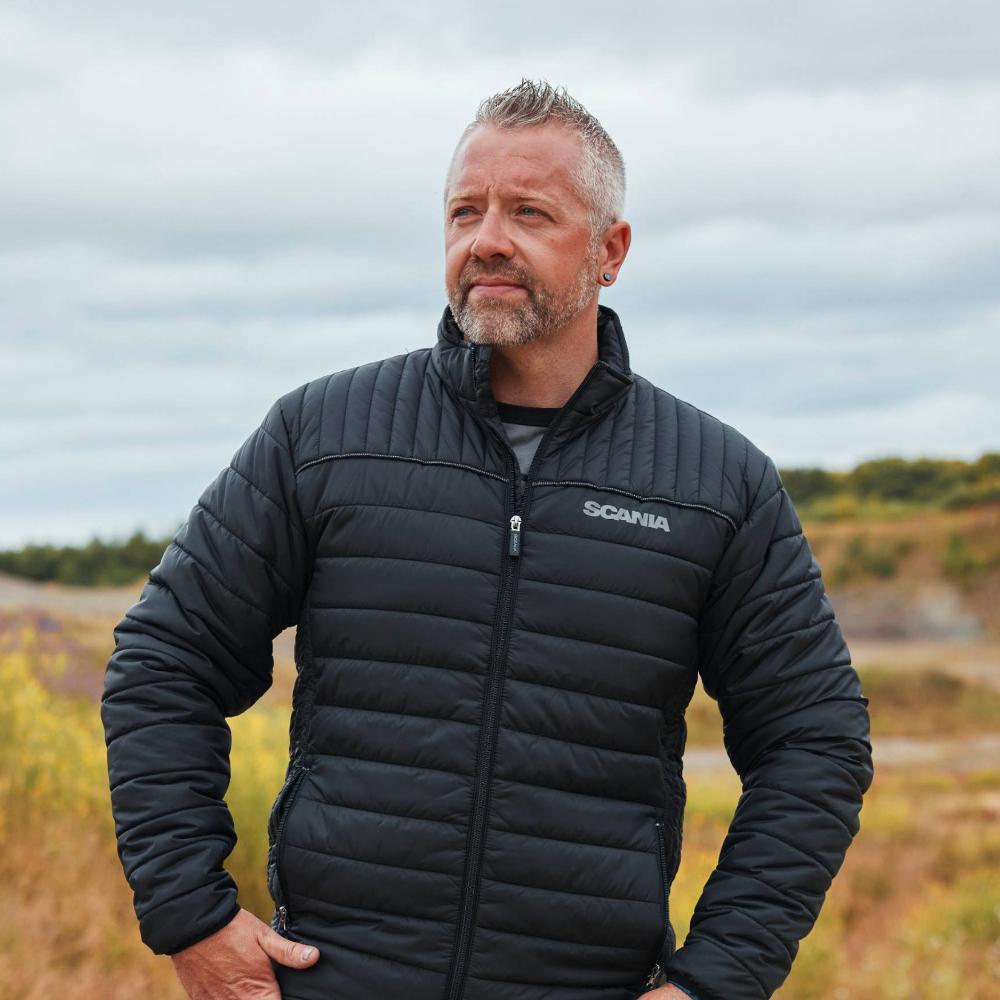 Men's Black Quilted Jacket