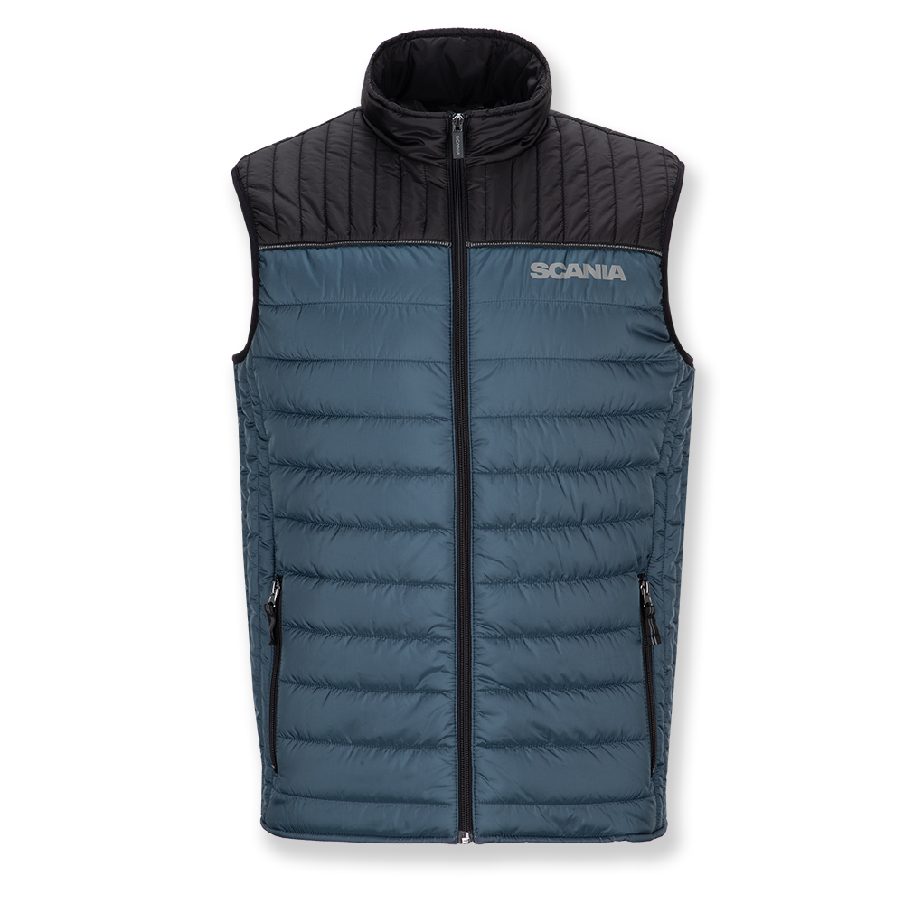 Men's Blue Duo Quilted Gilet