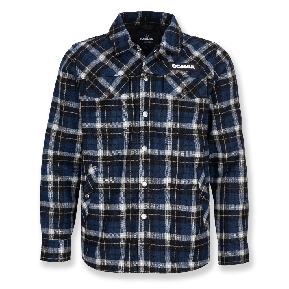 Men's Blue Checked Overshirt