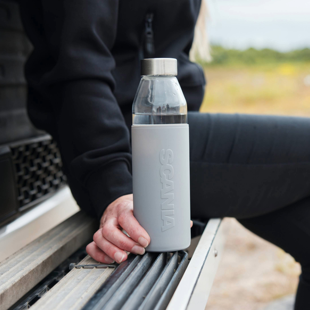 Light Grey Glass Bottle