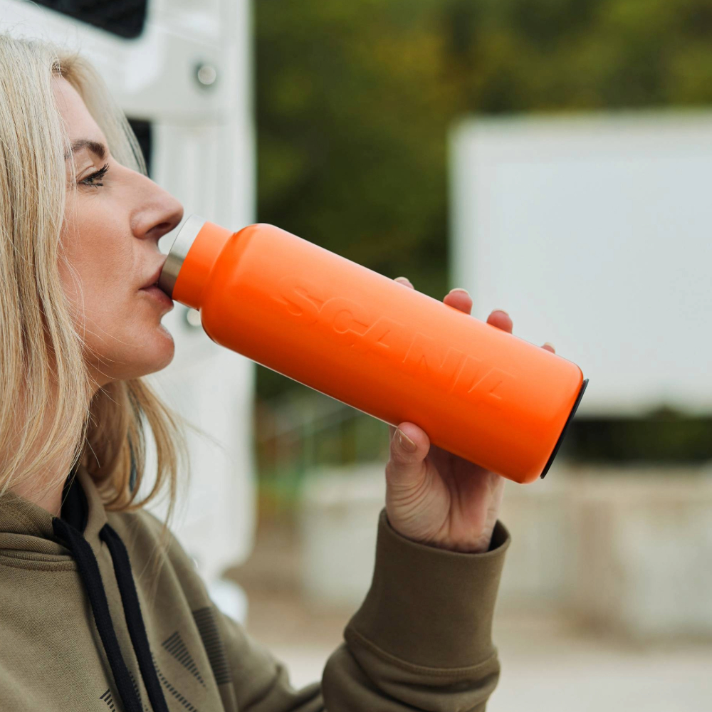 Orange Stainless Steel Bottle
