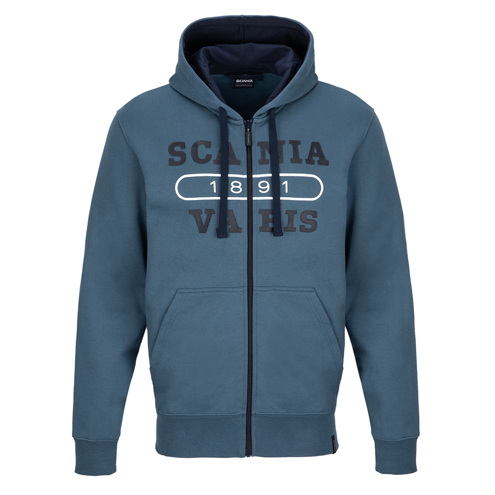 Men's Blue 1891 Zip Hoodie