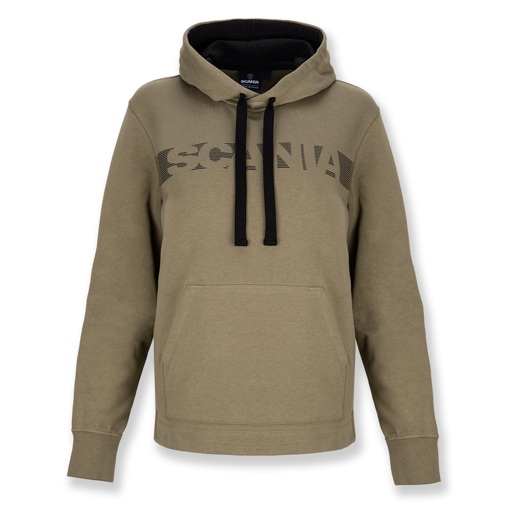 Women's Khaki Stripe Relaxed Hoodie