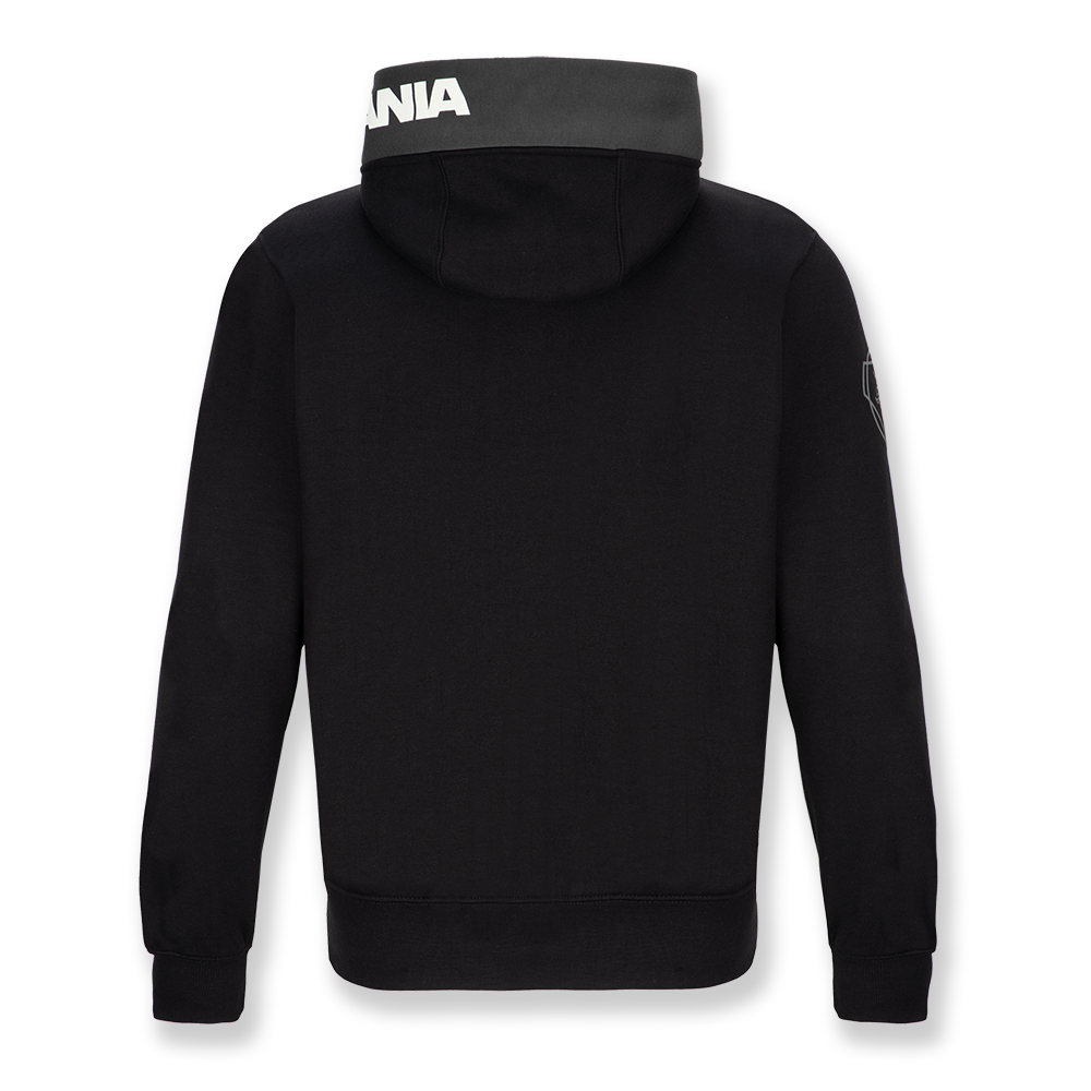 Sweat à capuche zippé noir homme