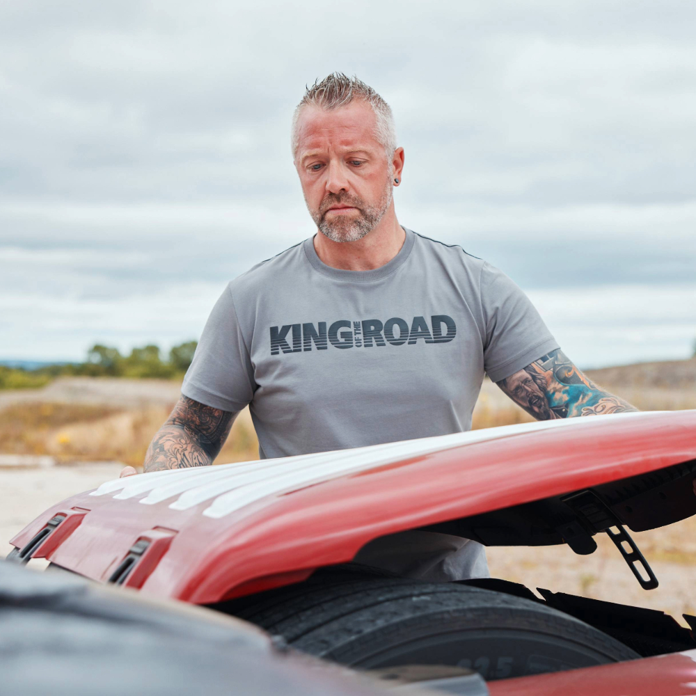 Men's Grey King Of The Road T-shirt