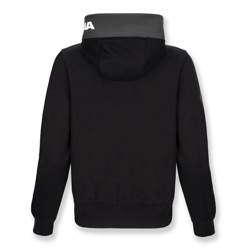 Women's Black Refined Zip Hoodie