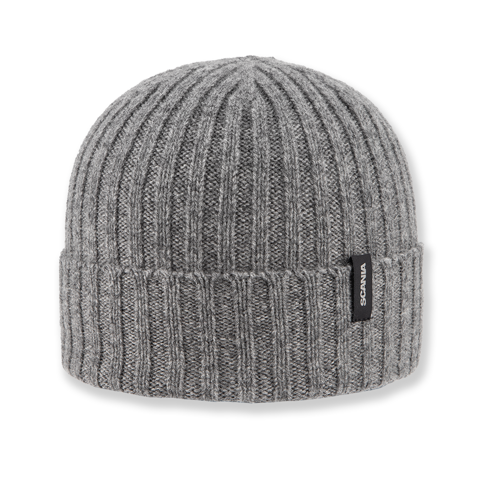 Ribbed Beanie - Grey