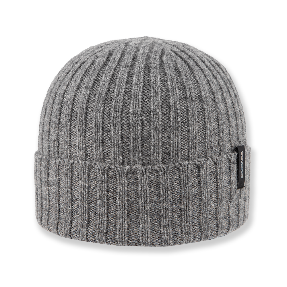 Ribbed Beanie - Grey