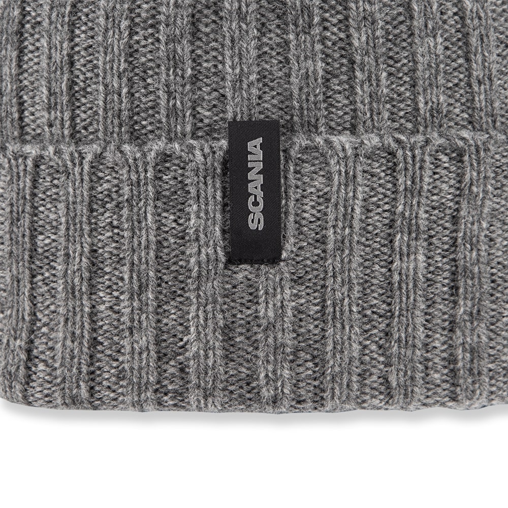 Ribbed Beanie - Grey