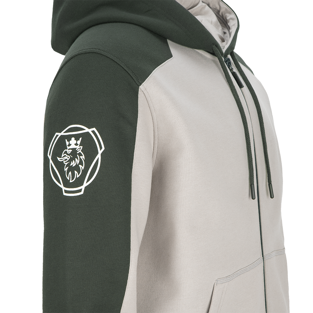 Men's Pewter Zip Hoodie